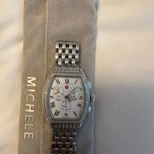 Michele Releve Diamond Bracelet Watch